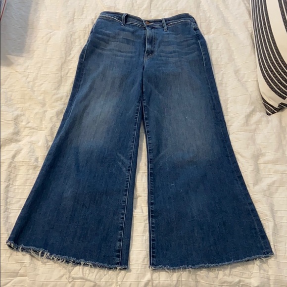 NWOT MOTHER The Swooner roller fray jeans - Picture 6 of 14